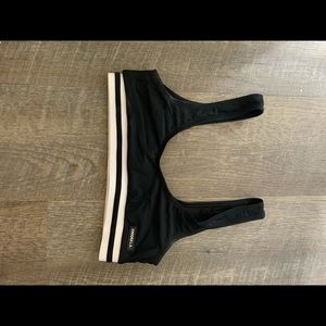 Black Chooksla Yogi swim top